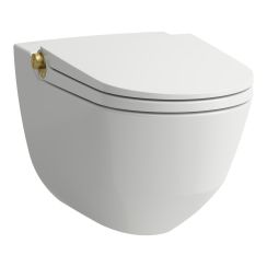 Laufen Cleanet Riva inodoro con función de bidé suspendido sin reborde blanco H8206914010001