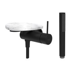 Laufen Ada grifo para ducha empotrado blanco-negro HF506755515060