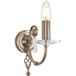 Elstead Lighting Aegean lámpara de pared 1x60 W latón AG1-AGED-BRASS