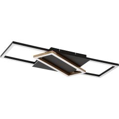 Rabalux Kitlee lámpara de techo 2x40 W blanco-negro-oro 71391