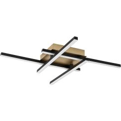 Rabalux Demir lámpara de techo 4x24 W blanco-negro-oro 71398