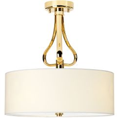 Elstead Lighting Falmouth lámpara colgante 3x3 W blanco-oro BATH-FALMOUTH-SF-FG