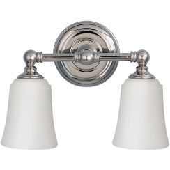 Elstead Lighting Huguenot Lake lámpara de pared 2x3 W cromo FE-HUGOLAKE2BATH