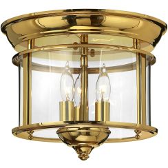 Elstead Lighting Gentry lámpara de techo 3x40 W latón HK-GENTRY-F-PB