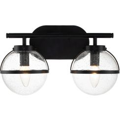 Elstead Lighting Hollis lámpara de pared 2x40 W negro HK-HOLLIS2-C-BK-BATH