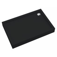 Schedpol Medium Black Mat plato de ducha rectangular 100x80 cm negro 3.4736/C/MG