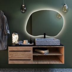 Baltica Design Bright Stain II espejo 60x43 cm con iluminación 5904107913858