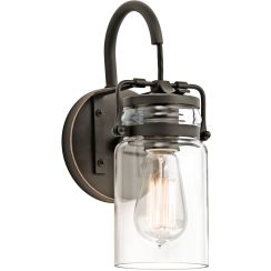 Elstead Lighting Brinley lámpara de pared 1x60 W marrón KL-BRINLEY1-OZ