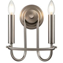 Elstead Lighting Capitol Hill lámpara de pared 2x40 W níquel KL-CAPITOL-HILL2-BN