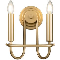 Elstead Lighting Capitol Hill lámpara de pared 2x40 W latón KL-CAPITOL-HILL2-PNBR