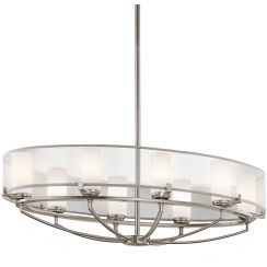 Elstead Lighting Saldana lámpara colgante x3 W KL-SALDANA8
