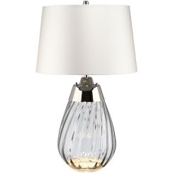 Elstead Lighting Lena lámpara de sobremesa 1x60 W satinado LENA-TL-S-SMOKE-OWSS