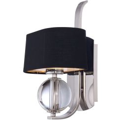 Elstead Lighting Gotham lámpara de pared 1x3 W plata QZ-GOTHAM1