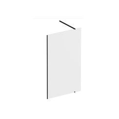 Ravak Walk-In Wall mampara de ducha walk-in 160 cm negro mate/vidrio transparente GW9WS030SZ1