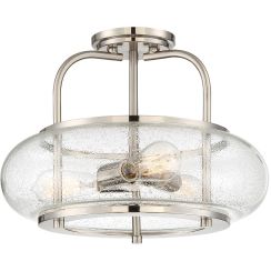 Elstead Lighting Trilogy lámpara de techo 3x60 W níquel QZ-TRILOGY-SFM-BN