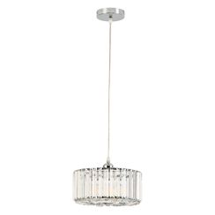 Light Prestige Vetro lámpara colgante 1x15 W cromo LP-2910/1P CH round