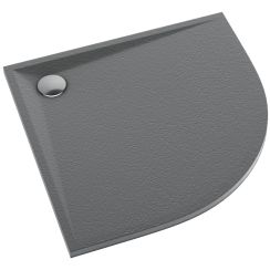 Schedline Libra Anthracite Stone plato de ducha semicircular 90x90 cm antracita 3SP.L1O-9090/A/ST