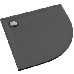 Schedline Libra Anthracite Stone plato de ducha semicircular 90x90 cm antracita 3SP.L1O-9090/A/ST