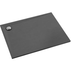 Schedline Libra Anthracite Stone plato de ducha rectangular 90x80 cm antracita 3SP.L1P-8090/A/ST
