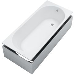 Schedline Solia recogedor con escobilla 150x70 cm blanco 3WST.SS1P-15070