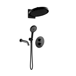 Conjunto grifo de bañera y ducha Oltens Katla 34600300, ducha con efecto lluvia Oltens Regna 37009300, 39403300, 39100300, 37109300, 39304300, 37200300