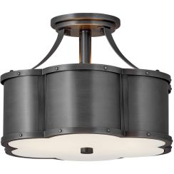 Quintiesse Chance lámpara de techo 2x60 W negro QN-CHANCE-SF-S-BLB