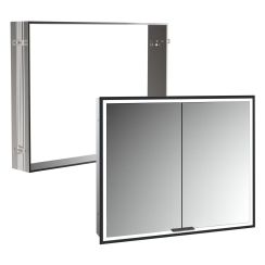 Conjunto armario Kronenbach Cube 2.0 KB100225MB, marco para instalación empotrada de espejo Colador para desagüe Kronenbach Cube 2.0 NU1000030NU