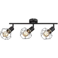 Rabalux Fran lámpara de techo 3x40 W negro 71067