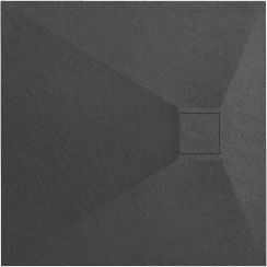 Rea Magnum plato de ducha cuadrado 90x90 cm negro REA-K3910