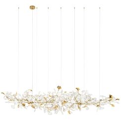 Moosee Flora lámpara colgante x40 W blanco-oro MSE1501100483