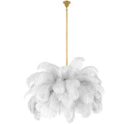 Moosee Tiffany lámpara colgante x40 W blanco-oro MSE1501100525