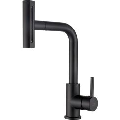 Laveo Rotaro grifo de cocina de pie negro BLR769D