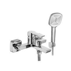 Rea Argus grifo de bañera y ducha a pared cromo REA-B8743
