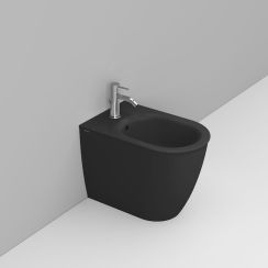 Ceramica Dolomite Mayka bidé de pie negro D483581