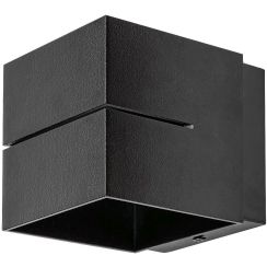 Rabalux Kaunas lámpara de pared 1x10 W negro 7017