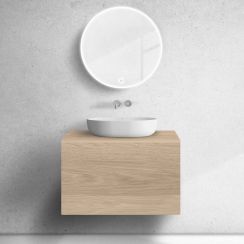 Oltens Lun armario 80x44.7x52 cm suspendido, para lavabo roble 60033060