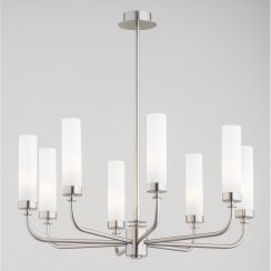 Argon Preston lámpara colgante x7 W blanco-níquel 5083
