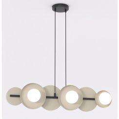 Emibig 6 BL Mokka lámpara colgante 6x8 W café 1488/6