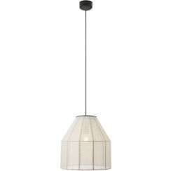Markslöjd Aiko lámpara colgante 1x60 W negro-beige 108956