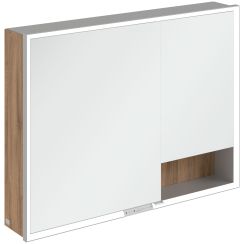 Villeroy & Boch My View+ armario 100x16.8x75 cm con espejo roble A48110RH