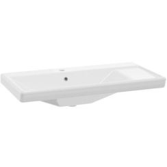 Defra Bonito lavabo 81x42.3 cm rectangular para mueble blanco brillante 1074
