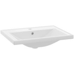 Defra Nanu lavabo 61x46 cm rectangular para mueble blanco brillante 1032