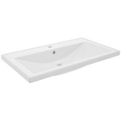 Defra Nanu lavabo 81x46 cm rectangular para mueble blanco brillante 1034