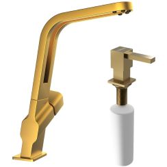 Conjunto grifo de cocina Teka ICO 116030032, dispensador de líquidos Teka Zenit 115890044