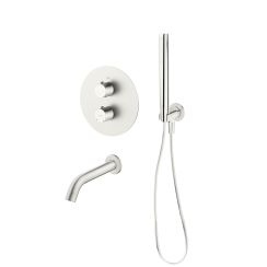 Conjunto grifo de bañera y ducha Oltens Katla 34600910, caño de grifo Oltens Molle 39100910, 39304910, 37102910, 37200910