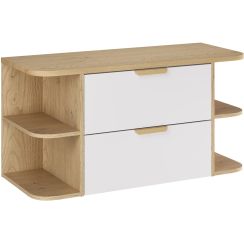 Conjunto armario Comad Aster White ASTER WHITE 82-60-46-2S, encimera sobre armario Comad Ovalia Cremona OVALIA CREMONA 89-100-46 M, CREMONA UN 81-20-44 SM