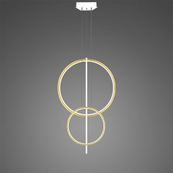 Altavola Design Linea lámpara colgante 3x51 W blanco-oro LA087/2P_60_40_100_3k_gold_white_dimm