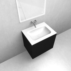 Conjunto armario Oltens Lun Rilla 60027300, lavabo Oltens Kalla 40209000