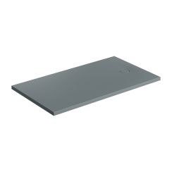 Omnires Aquarock plato de ducha rectangular + rejilla 160x90 cm gris AQUAROCK90-160AG