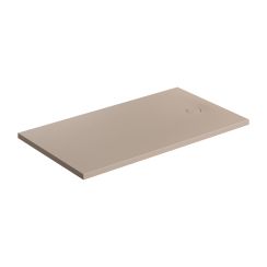Omnires Aquarock plato de ducha rectangular + rejilla 160x90 cm beige AQUAROCK90-160DB